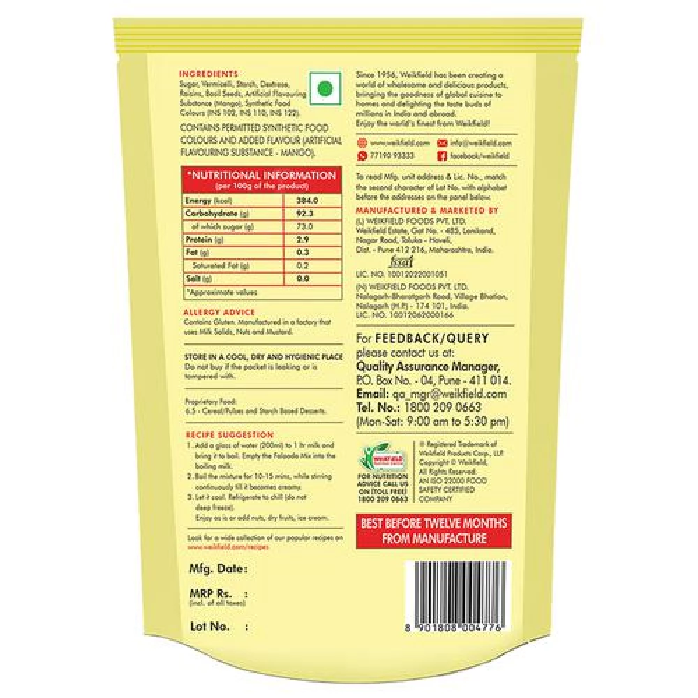 Weikfield Falooda Mix Mango, 200 g Pouch-2.webp